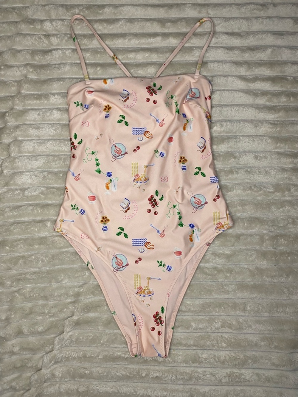 H&M Pale Pink One-Piece Swimsuit
